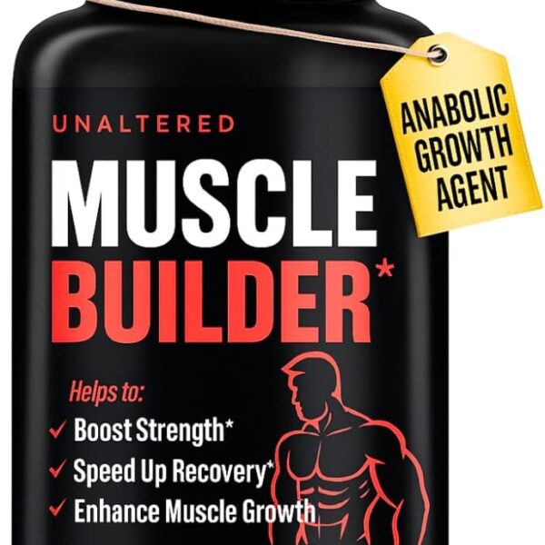 UNALTERED Anabolic Muscle Builder for Men - Growth, Size, Strength - Natural Muscle Building Supplement & Energy Booster - Tribulus Terrestris, Ginseng, Vitamin D3, Ashwagandha - 150 Capsules