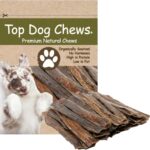 Top Dog Chews 5"- 6" All Natural Beef Esophagus Jerky, 30-Pack  Free Range Beef Gullet Jerky Dental Treats for Dogs, Single-Ingredient Dog Treats for Small, Medium & Large Dogs