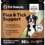 Flea and Tick Prevention for Dogs Supplement - Natural Flea and Tick Chews for Dogs, Oral Pills with No Harsh Chemicals, Natural Way to Enjoy The Outdoors - Bacon (90 Count)
