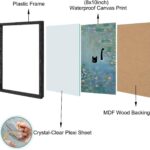 Hamduker Cat Wall Art Monet Prints Vintage Canvas Wall Art Funny Cat in Water Lilies Posters for Room Bedroom Living Room Bathroom Wall Decor Aesthetic (Size: 8''x10''x1pcs)