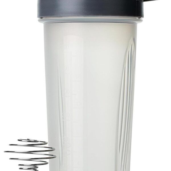 Mr. Pen- Shaker Bottles for Protein Mixes with Twist Cap, 28 oz, Gray/Green, Protein Shaker Bottle with Wire Whisk Ball