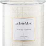 LA JOLIE MUSE Jasmine Candle, Mothers Day Gifts Candles for Women with Gift Box, Scented Candles for Home Scented, Luxury White Natural Soy Candle, 70 Hours 10 oz