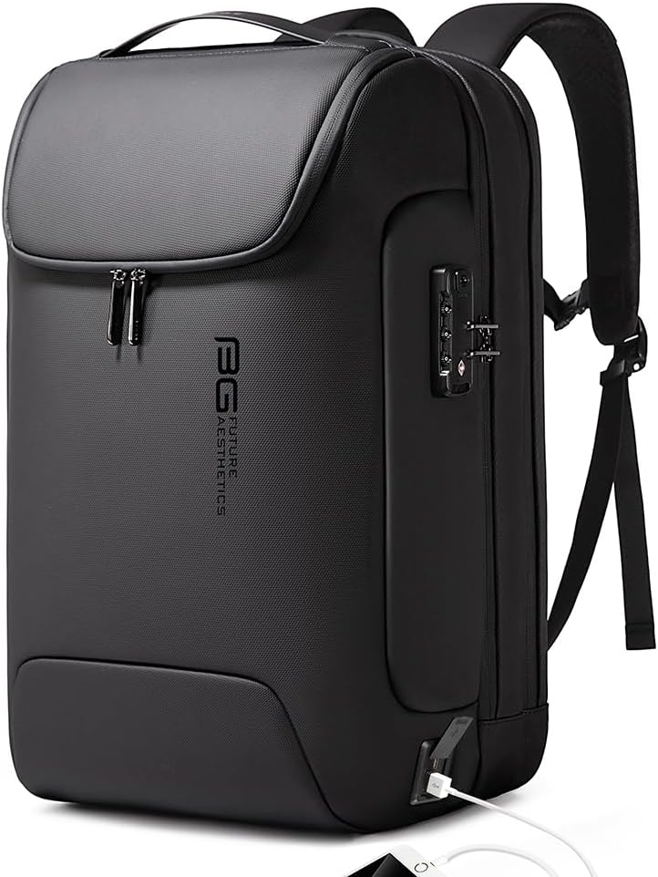 BANGE Men's Anti-Theft Backpack,Waterproof Fashion Travel Backpacks,High Tech Backpack with USB3.0 Charging Port,Business Laptop Backpack Fits 17.3 Inch Notebook BANGE Men's Anti-Theft Backpack,Waterproof Fashion Travel Backpacks,High Tech Backpack with USB3.0 Charging Port,Business Laptop Backpack Fits 17.3 Inch Notebook