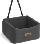 Dog Car Seat for Small Medium Dogs up to 25lbs, Multi-Functional Booster Dog Car Home Seat with Safety Belt, Comfortable Pet Sofa Beds with Washable Removable Cover