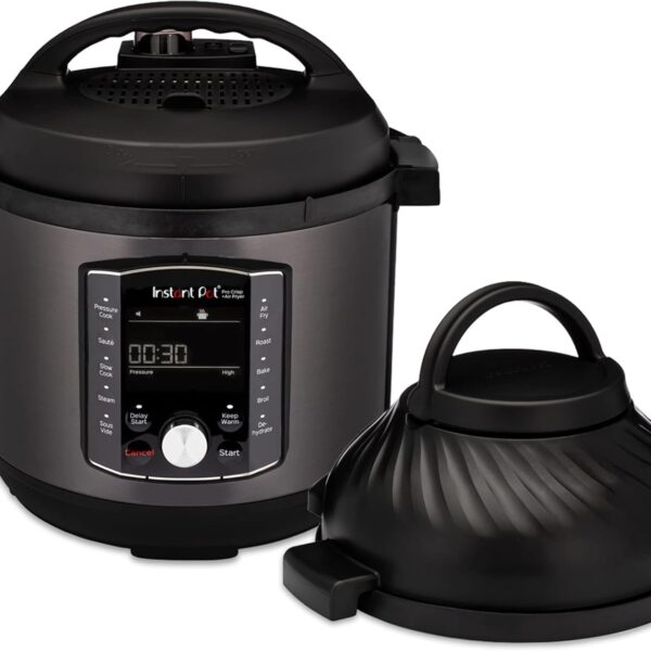 Instant Pot Pro Crisp 11-in-1 Air Fryer and Electric Pressure Cooker Combo with Multicooker Lids that Air Fries, Steams, Slow Cooks, Sauts, Dehydrates, & More, Free App With Over 800 Recipes, 8 Quart