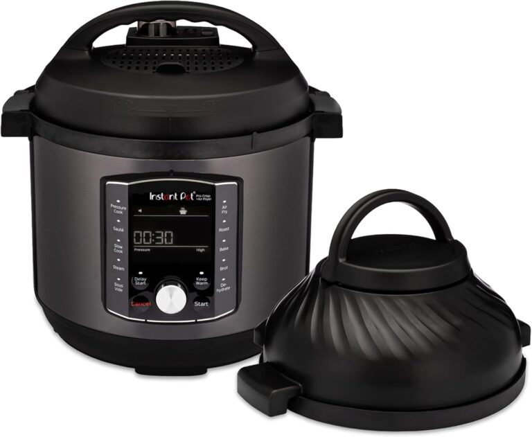 Instant Pot Pro Crisp 11-in-1 Air Fryer and Electric Pressure Cooker Combo with Multicooker Lids that Air Fries, Steams, Slow Cooks, Sauts, Dehydrates, & More, Free App With Over 800 Recipes, 8 Quart