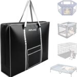 AIFLAG Carrying Case for Dog Crate & Playpen, All-in-One Storage Bag for Collapsible Pet Products, Portable Travel Carrier for Foldable Dog Bed, Cat Bed and Pet Supplies
