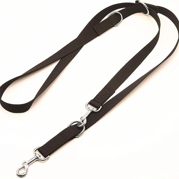 Dog Leashes 2.5m Safety Pet Leashes Training Lead Police Style Double Ended Control Dog Lead Leash(2.5m)
