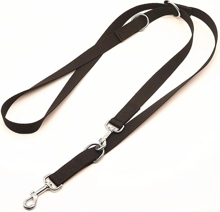 Dog Leashes 2.5m Safety Pet Leashes Training Lead Police Style Double Ended Control Dog Lead Leash(2.5m)