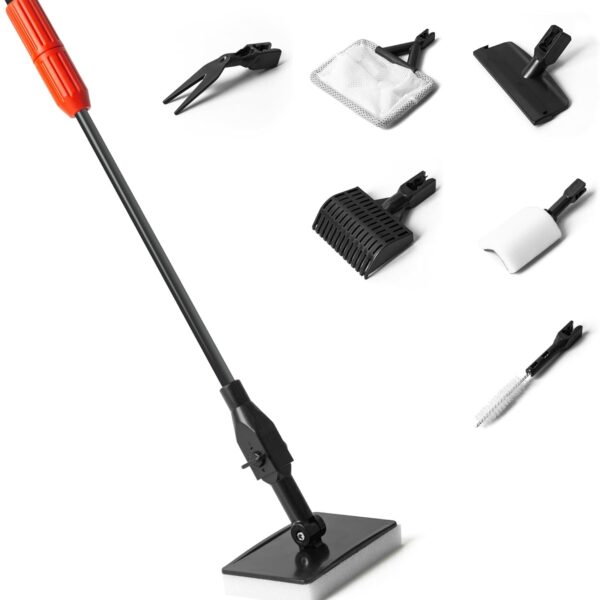 Aquarium Glass Cleaner, 7 in 1 Algae Remover for Fish Tank, Aquarium Cleaning Kit with Long Handle, Aquarium Net, Algae Scraper, Sponge Brush