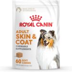 Royal Canin Skin & Coat Dog Supplement Soft Chews for Adult Dogs, 60 Count