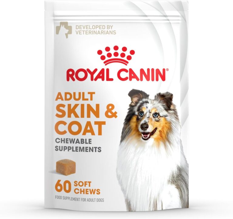 Royal Canin Skin & Coat Dog Supplement Soft Chews for Adult Dogs, 60 Count