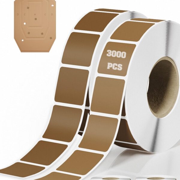 Target Pasters 1500/3000/4500/6000 Pcs, 1 Inch Self-Adhesive Target Stickers Tape for Cardboard & Paper Silhouette Targets, Perfect for USPSA, IPSC, IDPA, and Shooting Practice