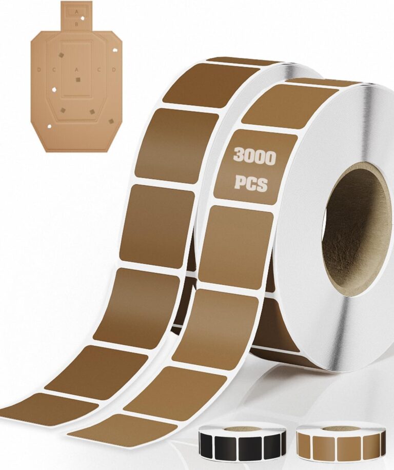 Target Pasters 1500/3000/4500/6000 Pcs, 1 Inch Self-Adhesive Target Stickers Tape for Cardboard & Paper Silhouette Targets, Perfect for USPSA, IPSC, IDPA, and Shooting Practice