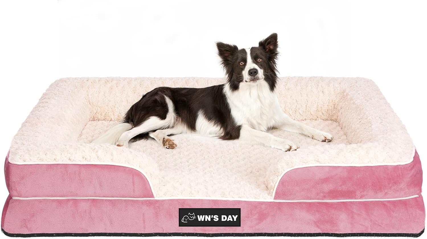 Orthopedic Dog Bed for Large Medium Sized, Washable Memory Foam Large Dog Bed, Medium Pet Sofa with Removable Cover, Washable Waterproof Pet Couch Beds(Pink, L) Orthopedic Dog Bed for Large Medium Sized, Washable Memory Foam Large Dog Bed, Medium Pet Sofa with Removable Cover, Washable Waterproof Pet Couch Beds(Pink, L)