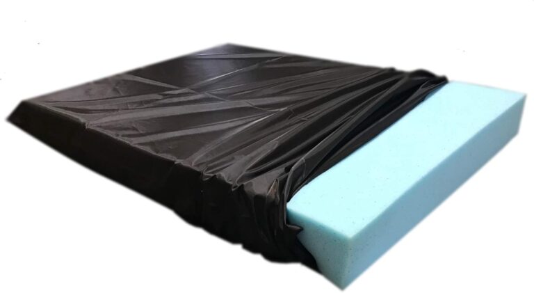 High Density Solid Blue Cooling Gel Infused Memory Foam Pad Dog Pet Bed + Internal Waterproof Cover (41x27x4 Inches)
