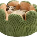 CWV Cute Cat Beds Kitten Beds, Soft Small Dog Beds, Washable Pet Beds for Puppy and Kitty, Cactus Shape, 23 Inch