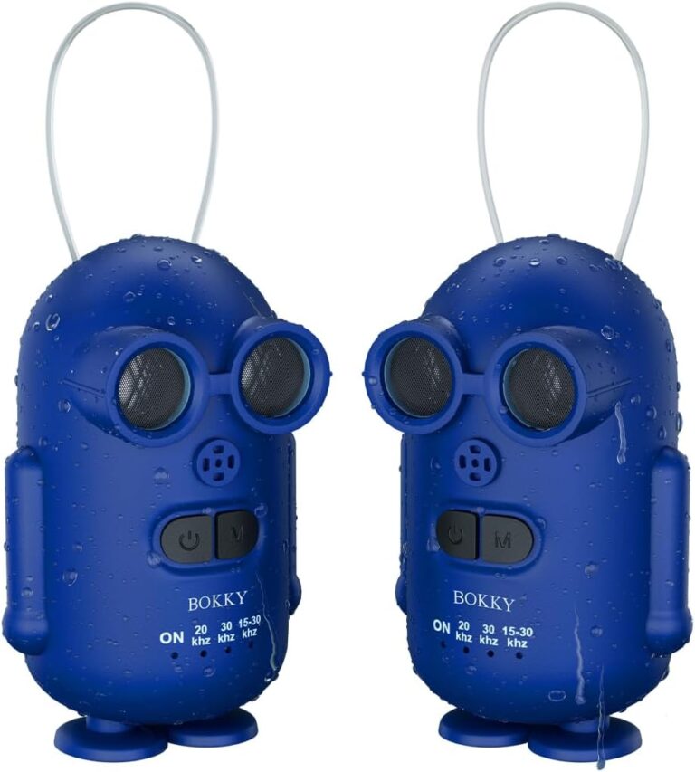 BOKKY 2 Pack Dog Bark Deterrent Devices in 3 Adjustable Modes Convertible Waterproof Anti Barking Silencer for Dog - Ideal for Outdoor and Indoor(Blue)