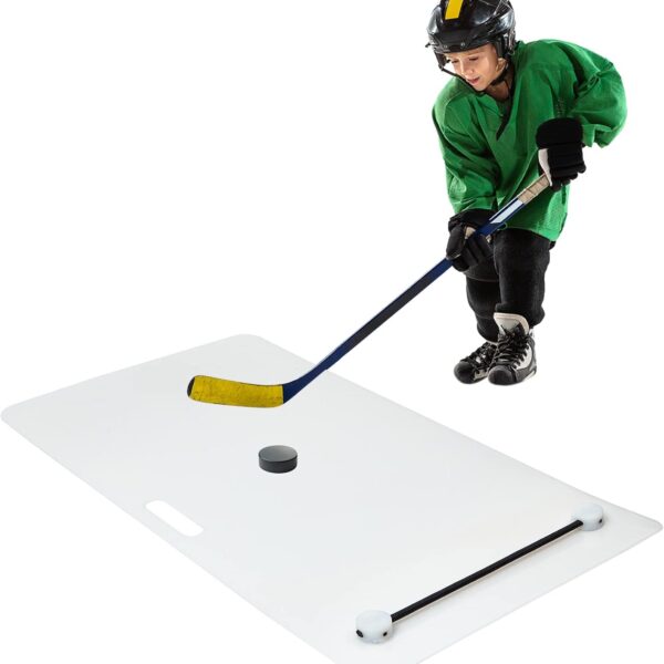Deekin Hockey Shooting Board Pucks Pad Heavy Duty Ice Hockey Training Aid with Handle for Kids Adults Puck Shooting
