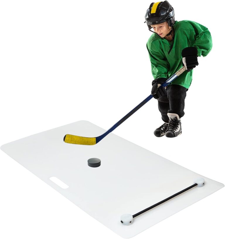 Deekin Hockey Shooting Board Pucks Pad Heavy Duty Ice Hockey Training Aid with Handle for Kids Adults Puck Shooting