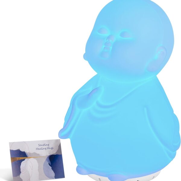 Guided Visual Meditation Tool, Mindfulness Breathing Light with Sound, Stress & Anxiety Relief Items, Relaxing Self Care Gift for Kids, Adults, Women, Men