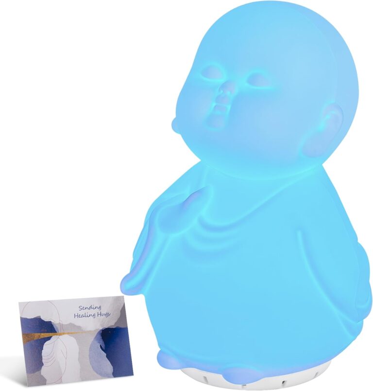 Guided Visual Meditation Tool, Mindfulness Breathing Light with Sound, Stress & Anxiety Relief Items, Relaxing Self Care Gift for Kids, Adults, Women, Men