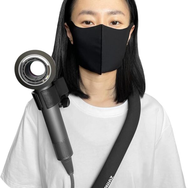 DAWAZ pet Grooming Dog Hair Dryer Water Blowing Machine Neck Hanging Bracket Universal Adjustment Free Your Hands (D3), BLACK