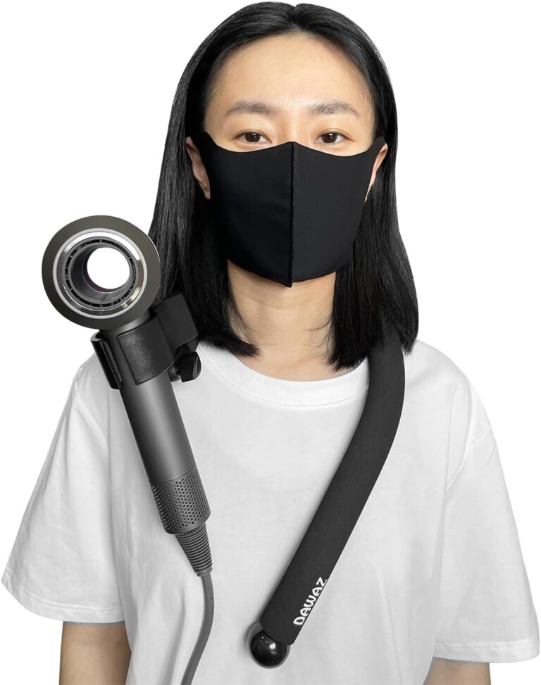 DAWAZ pet Grooming Dog Hair Dryer Water Blowing Machine Neck Hanging Bracket Universal Adjustment Free Your Hands (D3), BLACK