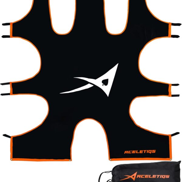 ACELETIQS Hurl Lacrosse Goal Target | Lacrosse Gifts for Boys and Girls | Fits Standard 6x6 Goal [Carry Bag Included]