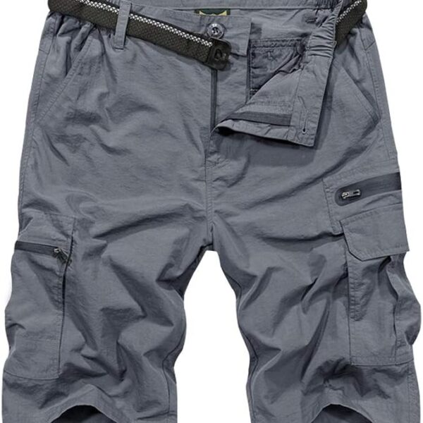 Jessie Kidden Mens Outdoor Casual Expandable Waist Lightweight Water Resistant Quick Dry Fishing Hiking Shorts