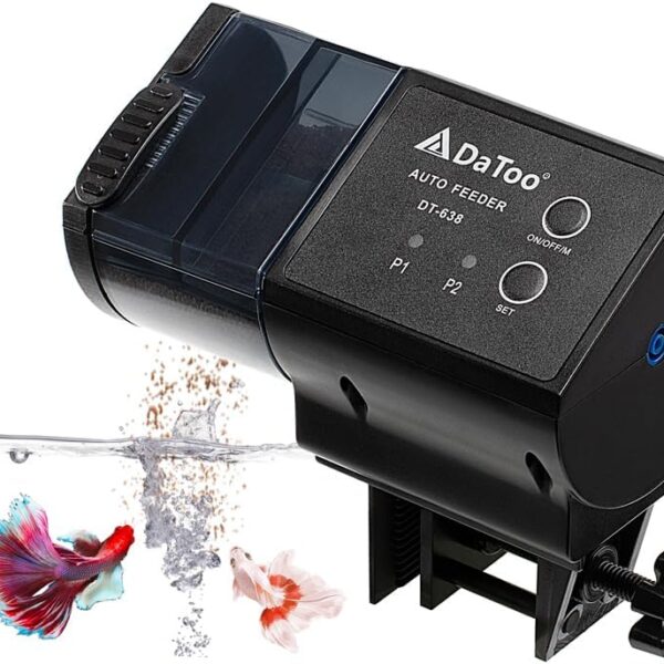 Aquarium Automatic Fish Feeder for Small Tank Auto Fish Food Dispenser Timer Vacation Betta Feeder with Moisture-Proof Air Hole