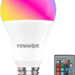 Color Changing Light Bulbs, 5W A19 RGB LED Light Bulbs with Remote Control & Memory Function - 16 Colors, 6500K White, E26 Screw Base, Dimmable Multicolor Light Bulb for Bedroom, Party, Home Decor