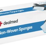 Dealmed 2" x 2" Non-Woven Gauze Sponges (200 Count) 4-Ply All-Purpose Non-Sterile Absorbent Dental Gauze Wound Care Product for First Aid Kit/Medical Facilities (Pack of 1)