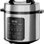 DUMOS 12-in-1 Electric Pressure Cooker 6 QT Stainless Steel Multi Cooker Electric for Pressure, Rice, Steamer, Yogurt Maker, Slow Cook,Meat Stew, Cake, Porridge, Multigrain, Sliver