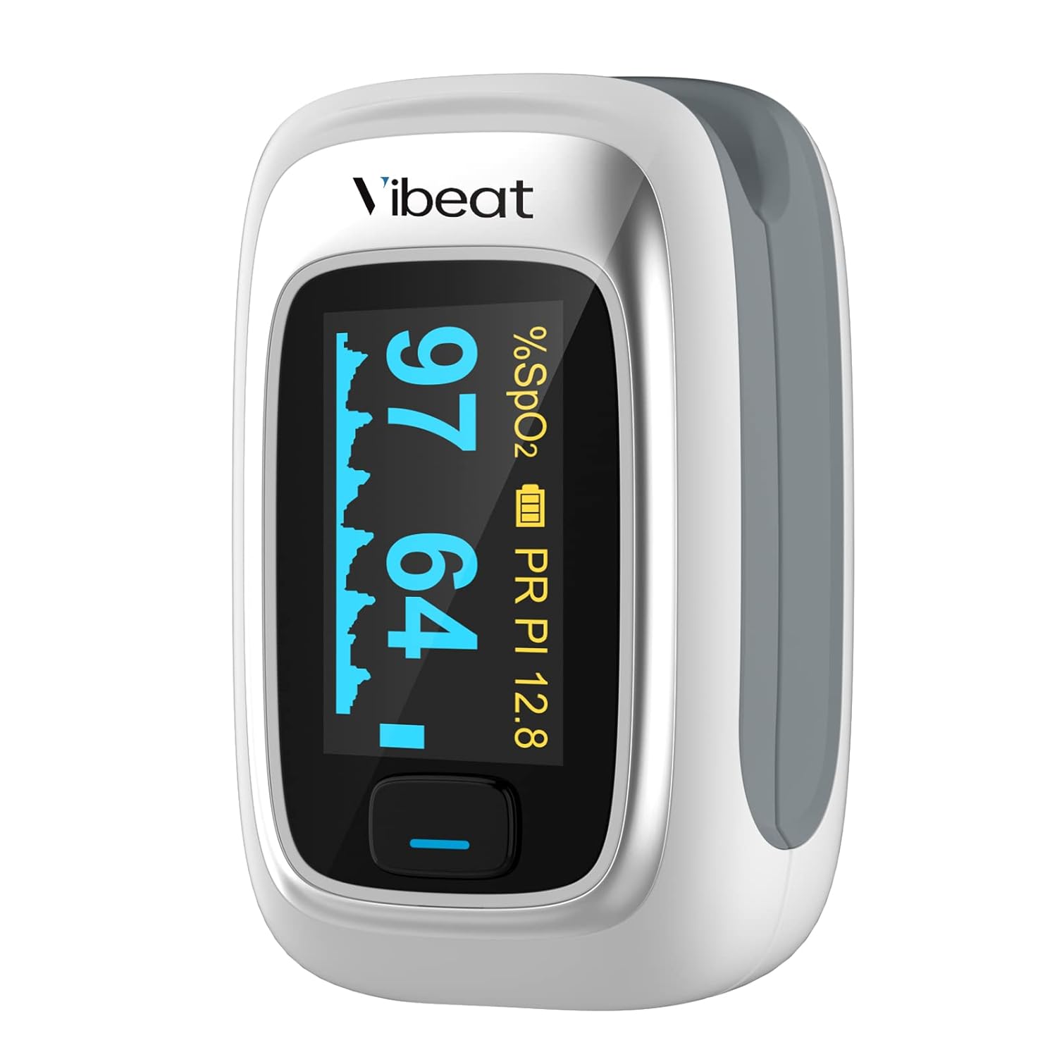 Vibeat Fingertip Pulse Oximeter, Blood Oxygen Saturation Monitor| O2 Meter, Portable SPO2 & Pulse Rate Monitor, Batteries and Lanyard Included Vibeat Fingertip Pulse Oximeter, Blood Oxygen Saturation Monitor| O2 Meter, Portable SPO2 & Pulse Rate Monitor, Batteries and Lanyard Included