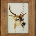 Picture Frame 5x7 Inch,Rustic Wood Photo Frames with Real Glass,Wall Hanging and Tabletop Standing,Vertical or Horizontal Display (Brown)