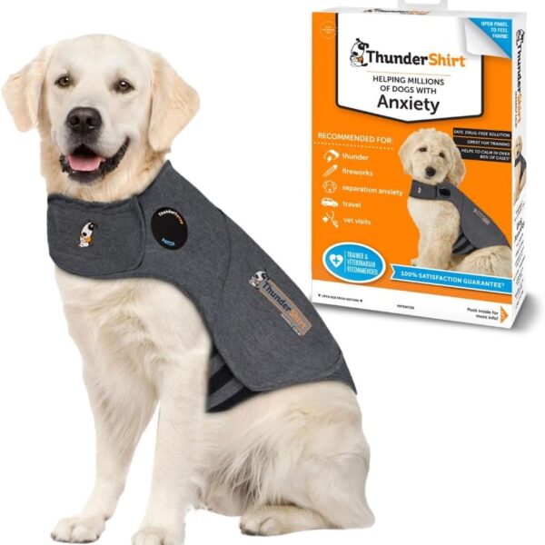 ThunderShirt for Dogs, X Large, Heather Gray Classic - Dog Anxiety Relief Calming Vest