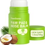 Lick-Safe Dog Paw & Nose Balm with Coconut Oil | Winter Road Salt & Cold Pavement Protector | All-Natural Moisturizer & Soother for Dry, Cracked Pads & Snout | Nose Butter for Bulldogs (1.3 oz / 36 g)