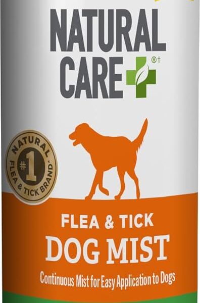 Natural Care Flea and Tick Spray for Dogs - Flea & Tick Treatment for Dogs - Flea & Tick Killer with Certified Natural Oils - 14 Ounces