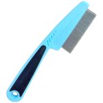 LLTGMV Flea Comb with Rubber Handle, Flea and Tick Combs for Dogs & Cats, Dog Comb for Grooming