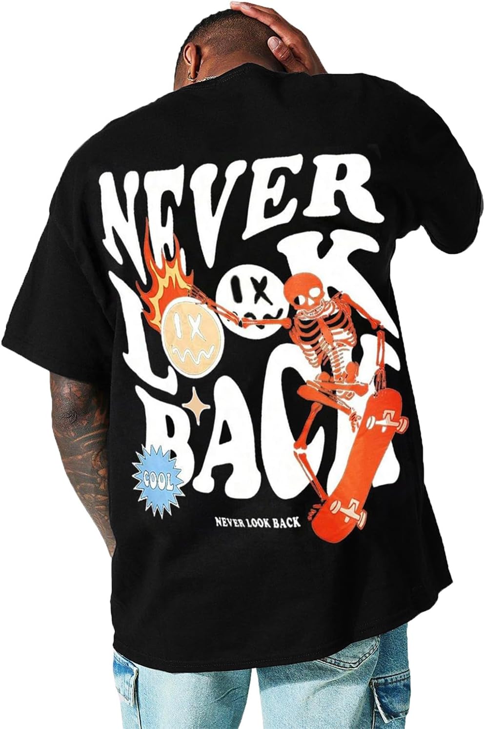 UOUA Mens Graphic Tees Vintage T-Shirts Oversized Letter Print Casual Crewneck Cotton Top Short Sleeve Rapper Streetwear UOUA Mens Graphic Tees Vintage T-Shirts Oversized Letter Print Casual Crewneck Cotton Top Short Sleeve Rapper Streetwear