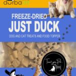 DurbaLife Freeze Dried Dog and Cat Treats Food Topper (2.0 oz, Just Duck)