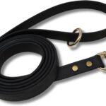 JIM HODGES DOG TRAINING Gummy Dog Leash, Biothane, Dog Training Leash, Made in The USA, 4 Feet, Various Sizes & Colors (5/8, Black)