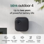 Like-New Blink Outdoor 4 with Sync Module 2  Wireless smart security camera, two-year battery, 1080p HD day and infrared night live view, two-way talk  2 camera system