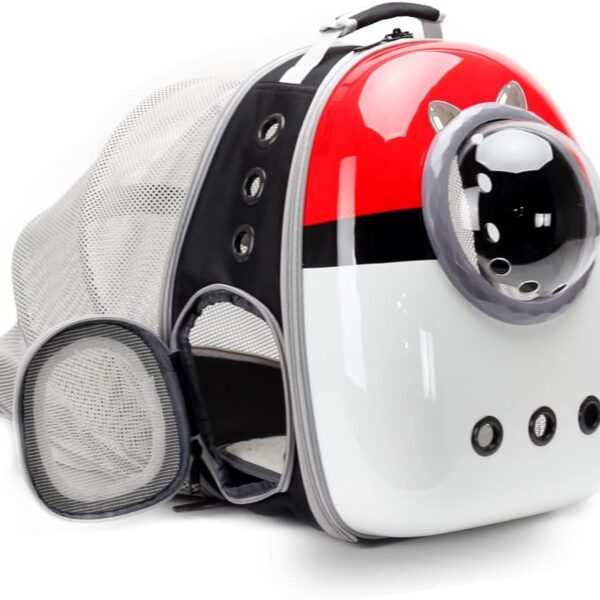 Back Expandable Cat Carrier Backpack, Backpack for Cats Kitten Small Puppy, Airline Approved Cat Bubble Backpack, Space Capsule Astronaut Carrier