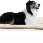 K&H Pet Products Dog Cot Pad (Cot Sold Separately), Pillow-Top Comfort Bed for K&H Large Elevated Dog Beds, Soft & Fluffy, Secure Fit Straps, Machine Washable, Portable - Large 42 X 30in Tan Fleece