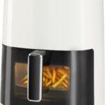 OLIXIS Air Fryer 6 Quart with Window Square Air Fryer 12-in-1 Air Fry, Roast, Reheat, Dehydrate, Bake, Steam, Fries, Custard, Chicken, Wings, Sea Food, Vegetabels,400F, White