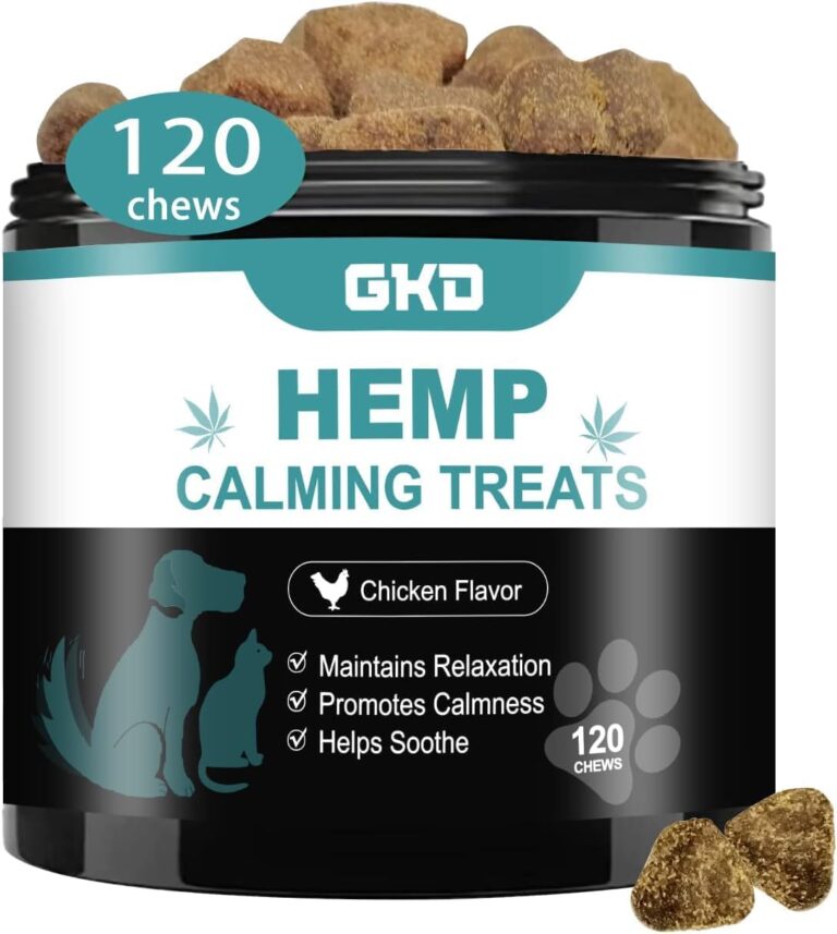 Hemp Calming Chews for Dogs, Dog Calming Treats Anxiety Relief 100% Golden Ratio of Natural Ingredients Treat, Aid with Separation, Barking, Stress Relief, Thunderstorms