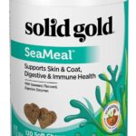 Solid Gold Cat & Dog Multivitamin Chews - Kelp, Omega 3 & Vitamins for Dental, Digestive, Immune, Skin & Coat Health - Multi Vitamin for Dogs & Cats - Sea Kelp Based Soft Chew for All Ages - 120ct