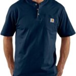 Carhartt Men's Loose Fit Heavyweight Short-Sleeve Pocket Henley T-Shirt